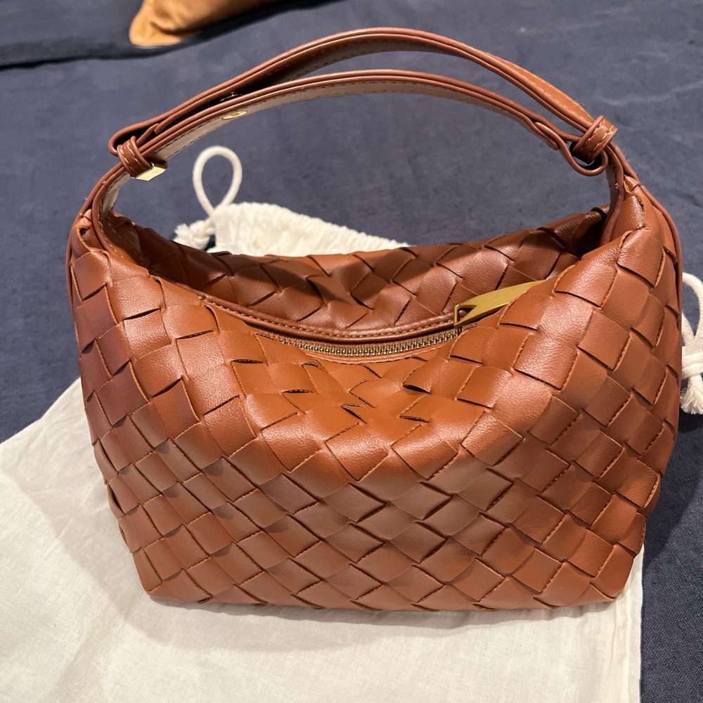 Sabo Skirt Tan Woven Mini Bag